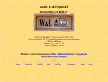 Tablet Screenshot of antik-eicklingen.de